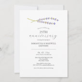 Afdrukbare 25e bruiloft Jubileum Uitnodigingen (Voorkant)