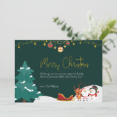 Afdrukbare aangepaste kerst Kaart (Staand voorkant)