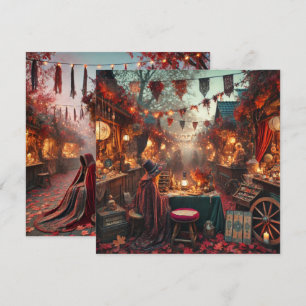 Afdrukbare Autumnal Whimsigoth Market Scrapbook Kaart