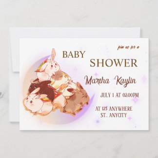 Afdrukbare baby shower uitnodiging
