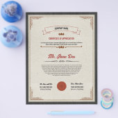 Afdrukbare Certificaat Template Flyer (Enkel)