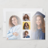 Afdrukbare Congrats Afstudeerder Script 6 Foto Afs Aankondiging (Achterkant)