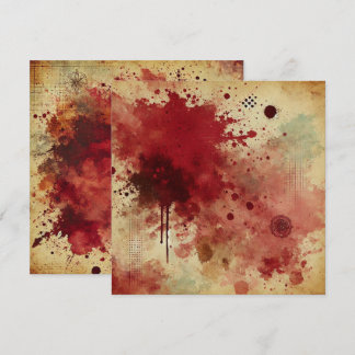 Afdrukbare Cranberry Juice Distressed Ink Scrapboo Kaart