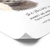 Afdrukbare Drink voor weduwschap met katten Poster (Hoek)