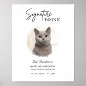 Afdrukbare Drink voor weduwschap met katten Poster (Voorkant)