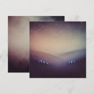 Afdrukbare Dusky Morning Autumnal Ombre Scrapbook Kaart