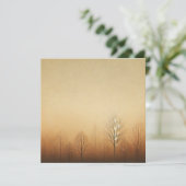 Afdrukbare Earth Brown Autumnal Ombre Scrapbook Kaart (Staand voorkant)