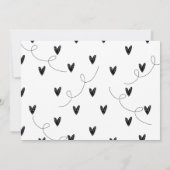 Afdrukbare Happy Hearts Day Valentijn Aankondiging (Achterkant)