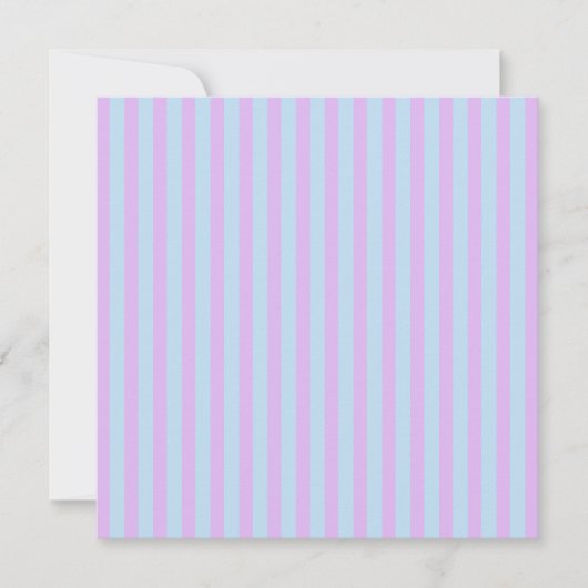 Afdrukbare Pastel Rainbow Stripes & Polka Dots Kaart (Voorkant)
