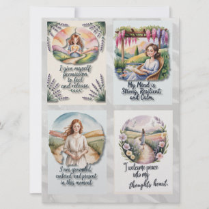 Afdrukbare positieve affirmatie Kaarten & Insta Qu