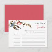 Afdrukbare Recept Kaarten Bessen & Botanicals (Voorkant / Achterkant)