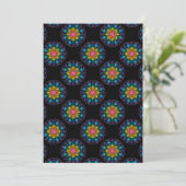 Afdrukbare regenboog mandala Stippen plakboek papi Kaart (Staand voorkant)