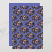 Afdrukbare Retro grillige Ram Astrologie Mandala Kaart (Voorkant / Achterkant)