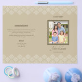 Afdrukbare rouwprogramma sjabloon flyer (Enkel)