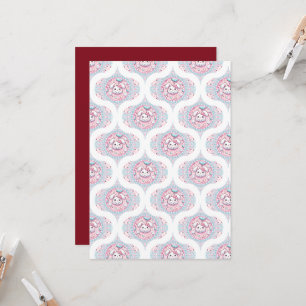 Afdrukbare Schattigee Pastel Kawaii Bunny Retro Og Kaart