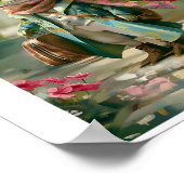 Afdrukbare Schattigee Whimsical Fantasy Anthro Fro Poster (Hoek)