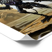 Afdrukbare Steampunk Mechanische Raven 114 Poster (Hoek)