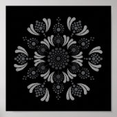 Afdrukbare stip Uw eigen Mandala Sjabloon Poster (Voorkant)