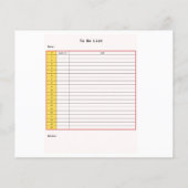 Afdrukbare takenlijst Retro stijl (Achterkant)