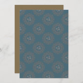 Afdrukbare Tapestry Rococo Classic Polk Dot Mandal Kaart (Voorkant / Achterkant)