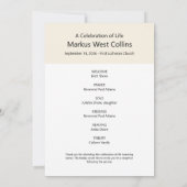 Afdrukbare Viering van het Leven Volledige Foto Kaart (Achterkant)