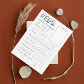 Afdrukbare vulling in de lege vaders dag Kaart