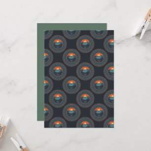 Afdrukbare  wildernis Polka Dot Mandala Kaart