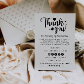Afdrukbare zakelijke bedankkaart