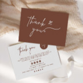 Afdrukbare zakelijke bedankkaart