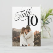 Afdrukbare zo Fancy tabelnummerfoto Kaart (Staand voorkant)