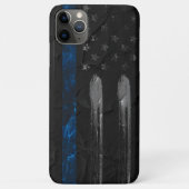 Afdrukblauwe lijnvlag iPhone-tas Case-Mate iPhone Case (Achterkant)