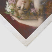 Afdrukfoto van Victoriaans dame Tissuepapier (Detail)