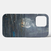 Afdrukgevoelige grijs en blauw Abstract Case-Mate iPhone Case (Achterkant (horizontaal))