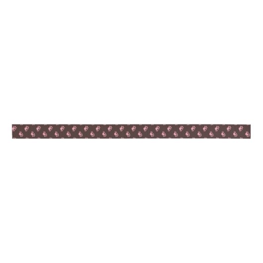Afdrukhart polydactylus grosgrain lint (Voorkant)
