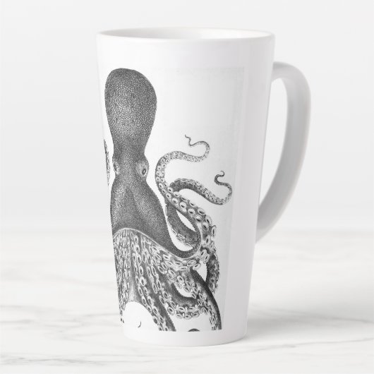  afdrukinktvis latte mok (Rechterhoek)