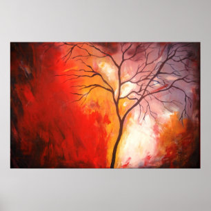 Afdrukken abstracte structuur canvas schilderen poster