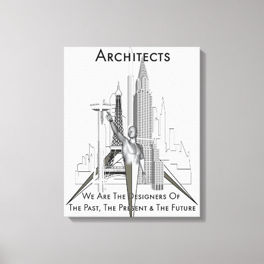 Afdrukken architecten Canvas (Voorkant)