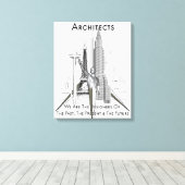 Afdrukken architecten Canvas (Insitu (Houten vloer))
