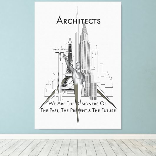 Afdrukken architecten Canvas (Insitu (Houten vloer))