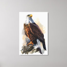 Afdrukken Bald Eagle Painting Canvas