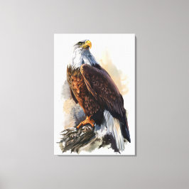 Afdrukken Bald Eagle Painting Canvas