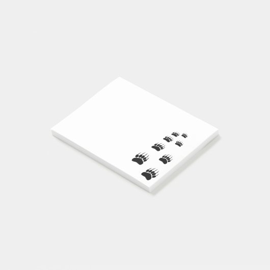 Afdrukken beer post-it® notes (Schuin)