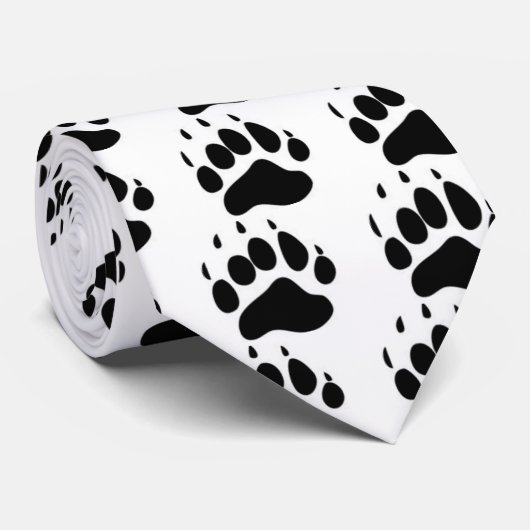 Afdrukken beer stropdas (Opgerold)