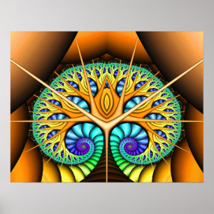 Afdrukken: Boom van het derde oog Poster