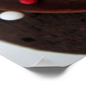 Afdrukken chocolade Cupcake Poster (Hoek)