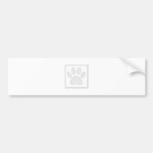 Afdrukken Dog Paw Uitknippen Bumpersticker