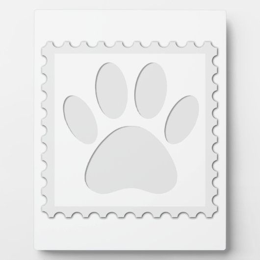 Afdrukken Dog Paw Uitknippen Fotoplaat (Voorkant)