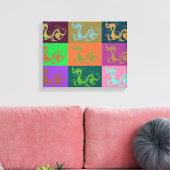 Afdrukken Dragon Canvas (Insitu (Woonkamer))
