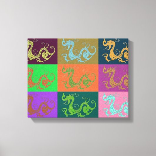 Afdrukken Dragon Canvas (Voorkant)
