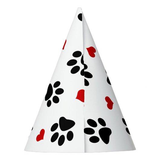 Afdrukken en hart verven feesthoedjes (Achterkant)